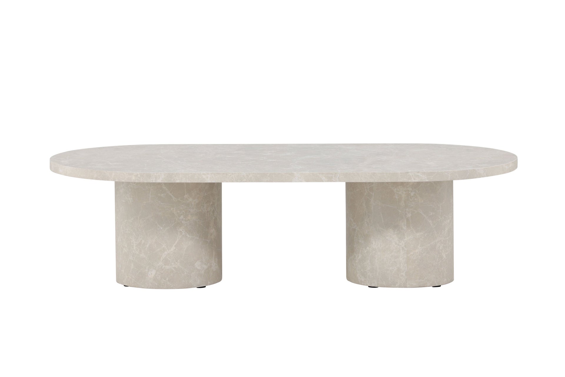 Narvik Couchtisch in Marmoroptik Beige