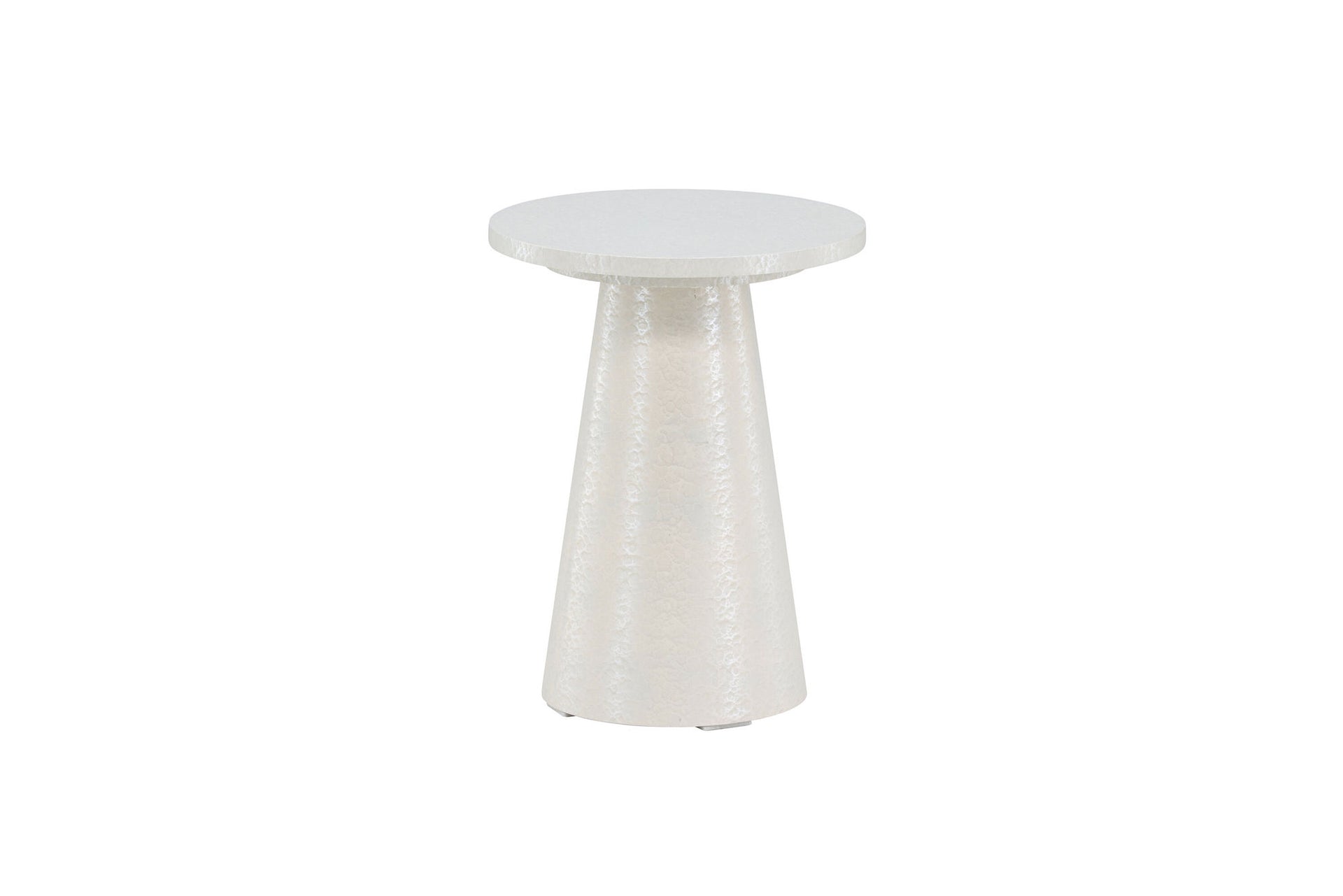 Lanzo Beistelltisch in Hochglanz Weiß