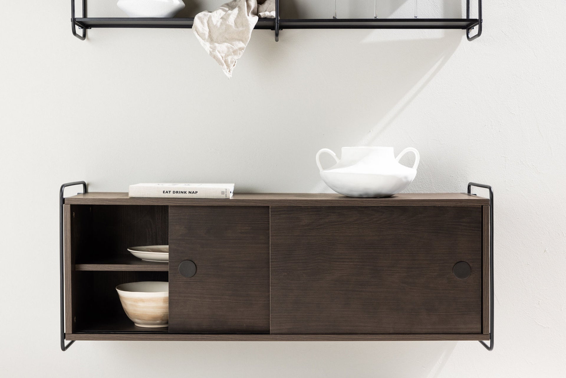 Paris Wandschrank 121x35x48 cm – Mocca