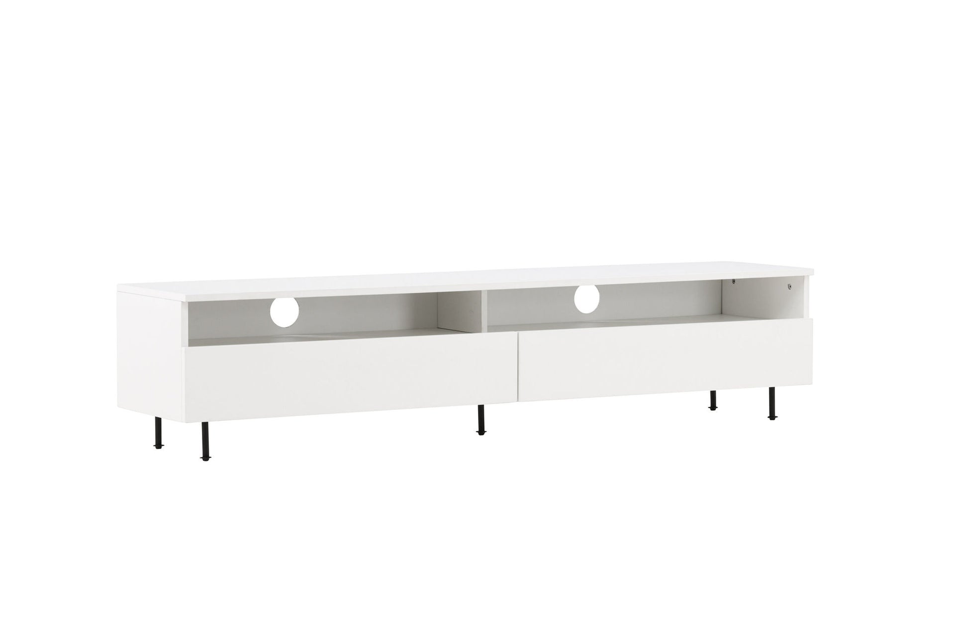 Navarra TV-Board – Schwarz / Weiß Melamin