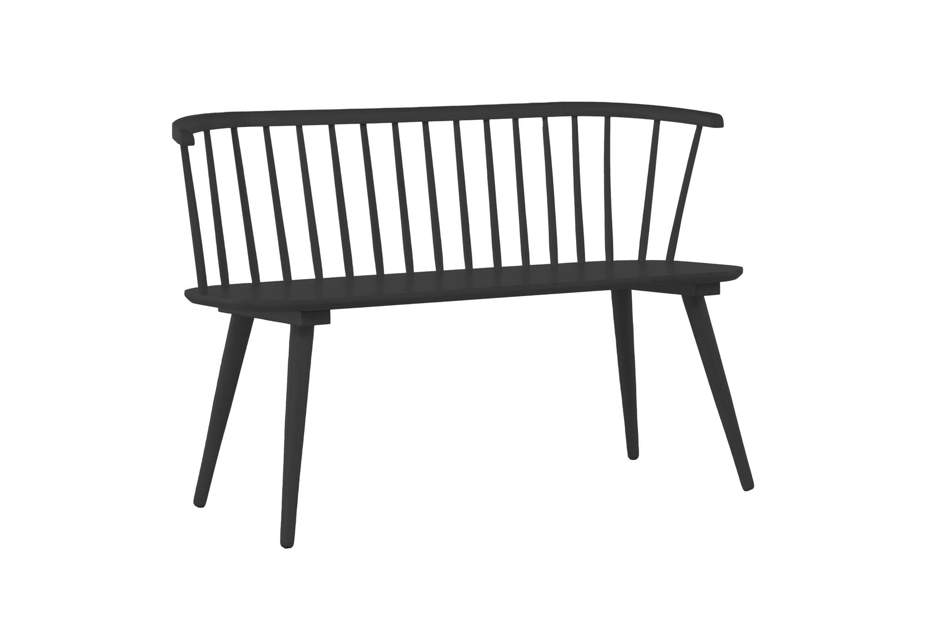 Bobby Dining Sofa  – Esszimmer-Sofa 120 cm in Schwarz