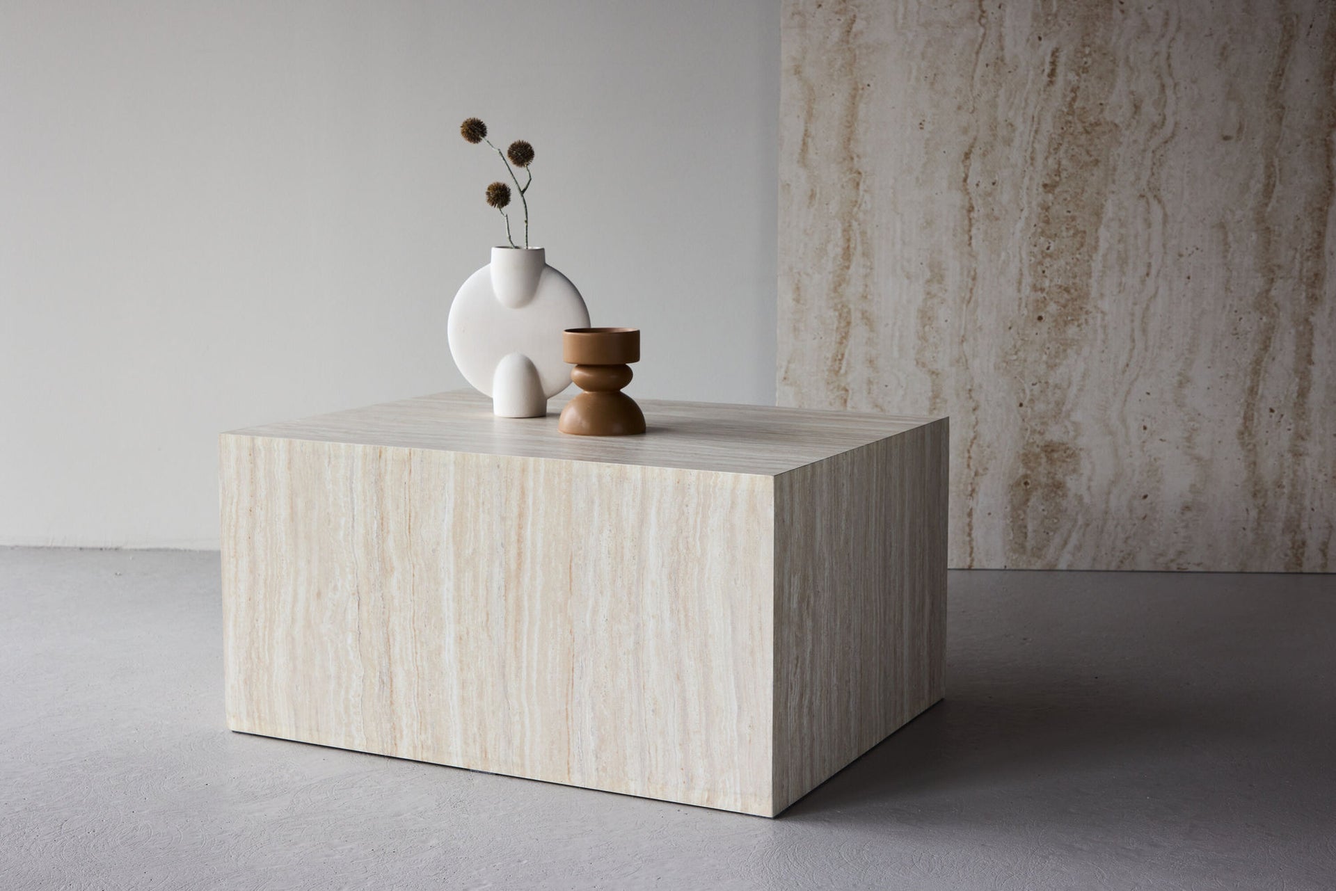 York Couchtisch in Travertinoptik