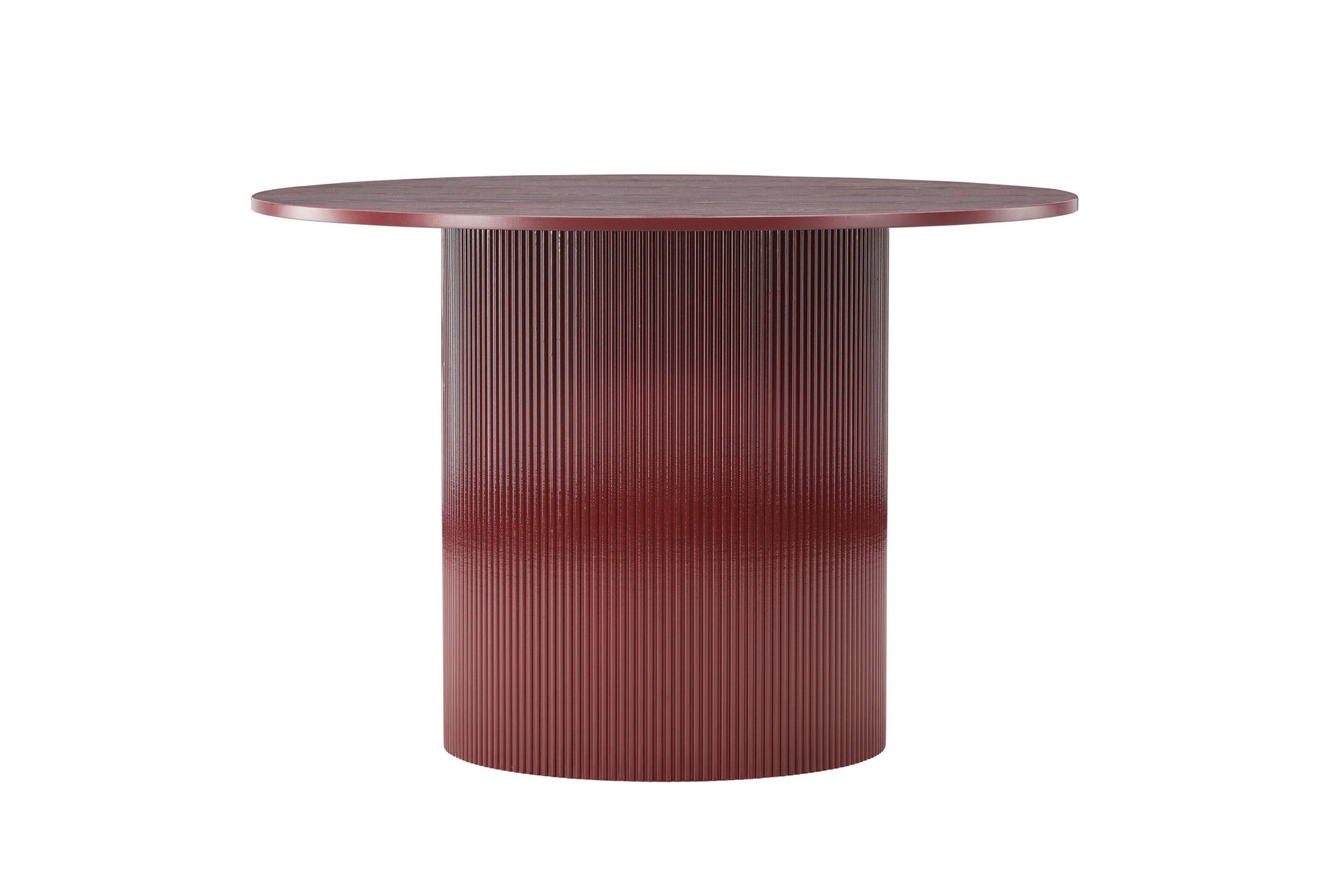 Runder Esstisch Lenox in Burgunder, Ø 110 cm