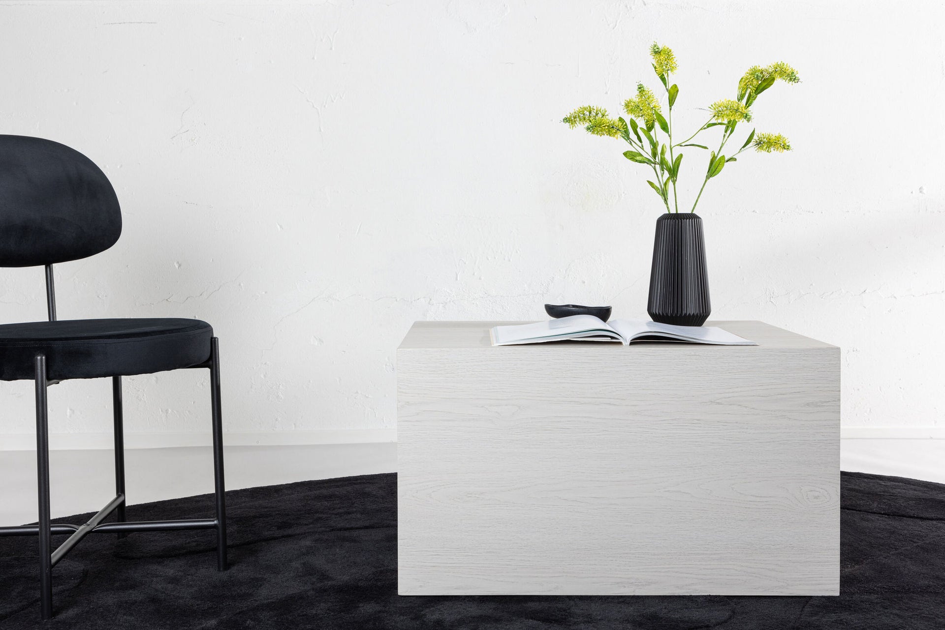 York Couchtisch Groß in Weiß veredelt