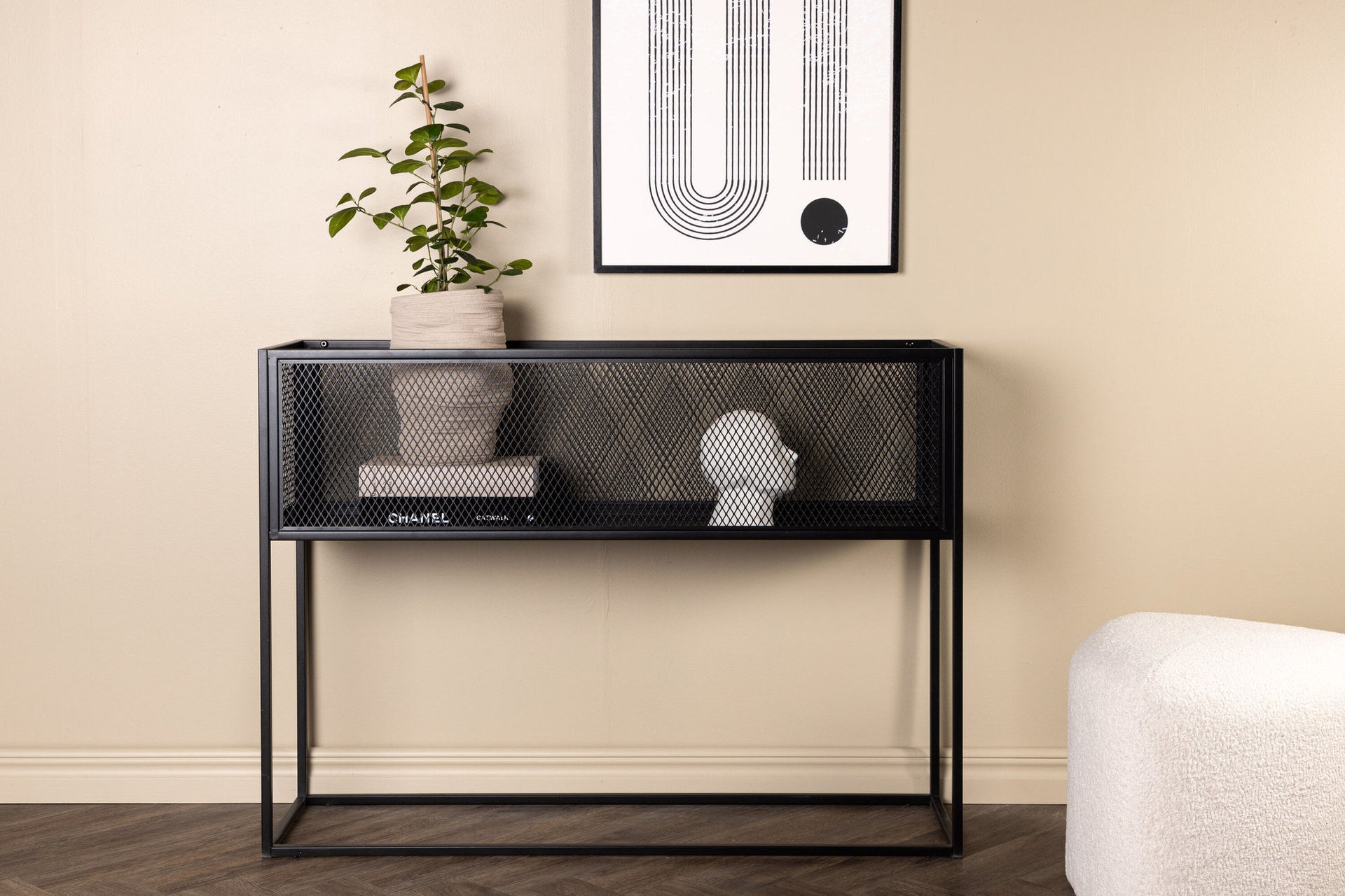 Netz Blumenregal – Schwarz