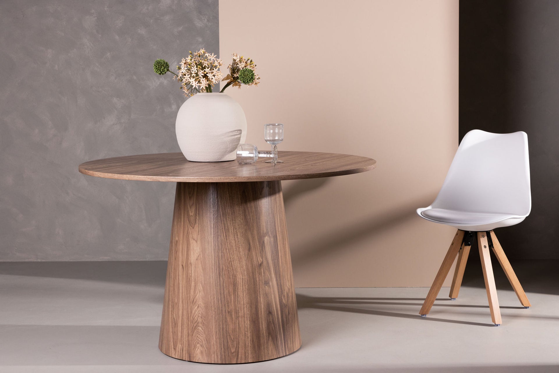 Runder Esstisch Lanzo in Natur, Ø 120 cm