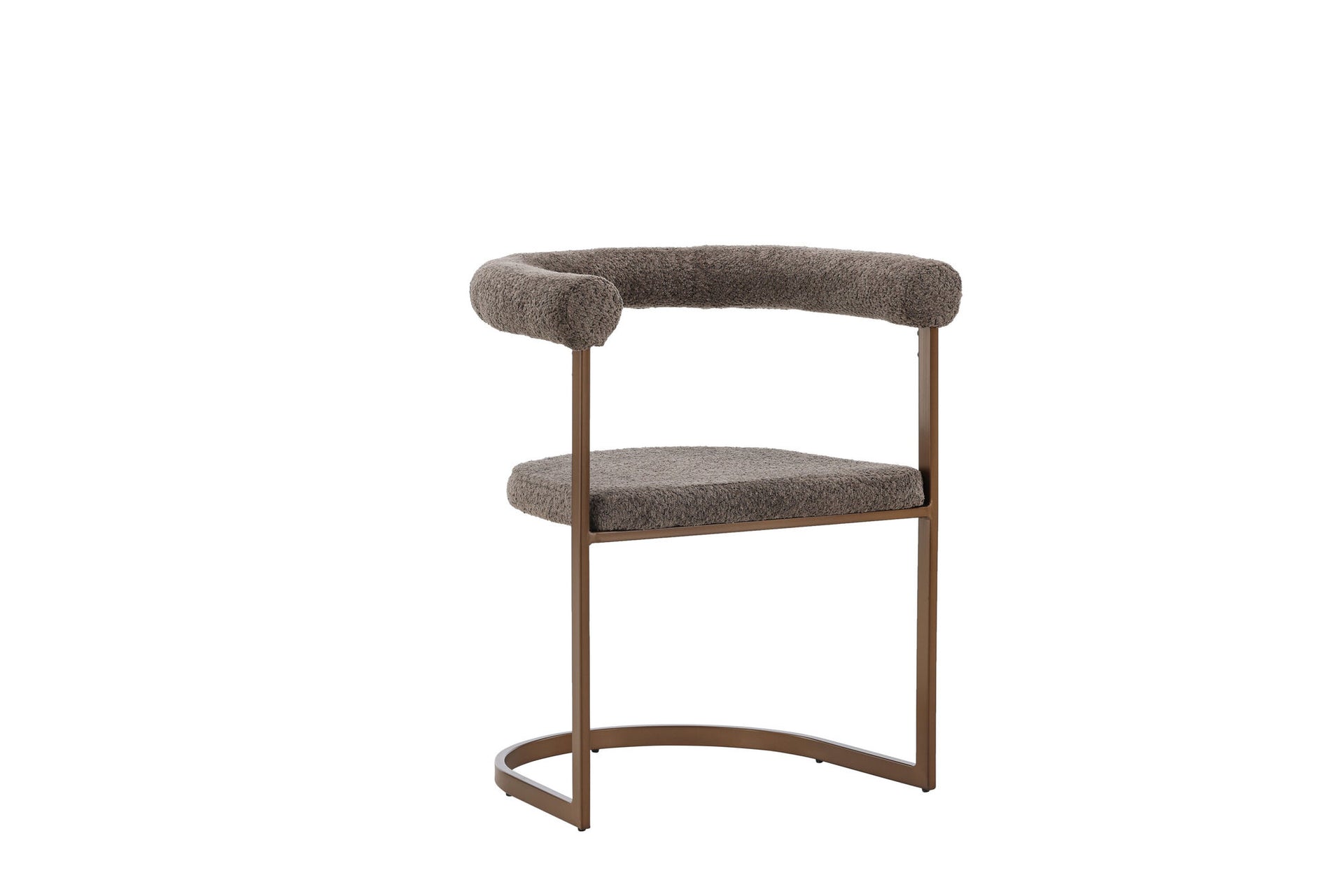 Morning Esszimmerstuhl 2er-Pack – Braun Bouclé