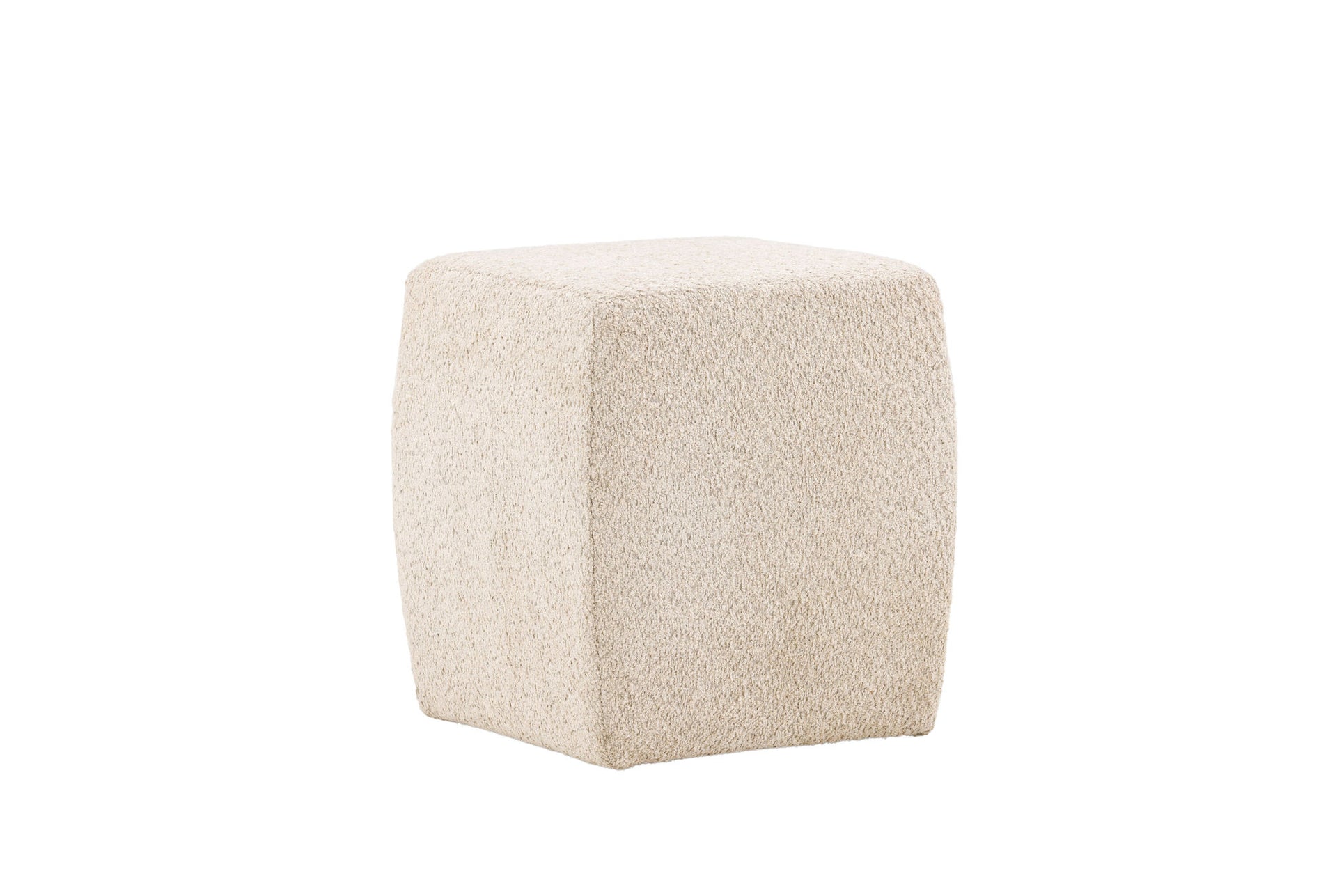 Neapel Hocker – Beige / Bouclé