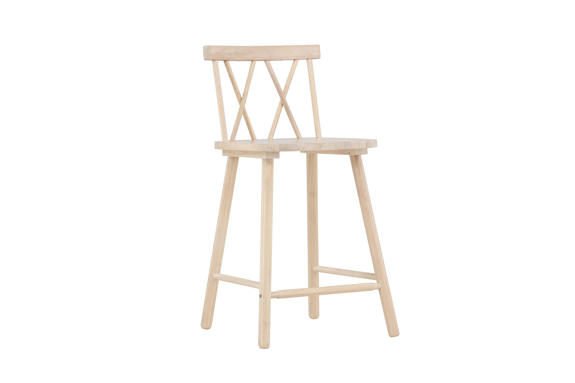 Mollöström Barhocker 2er-Pack – Whitewash / Holz