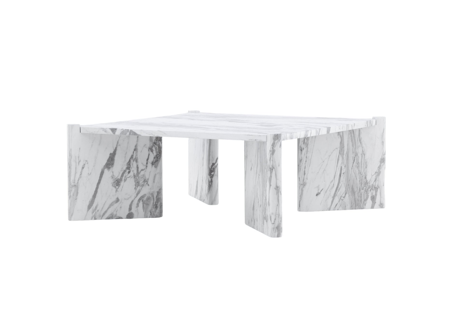 Rogaland Couchtisch in Weiß Marmoroptik