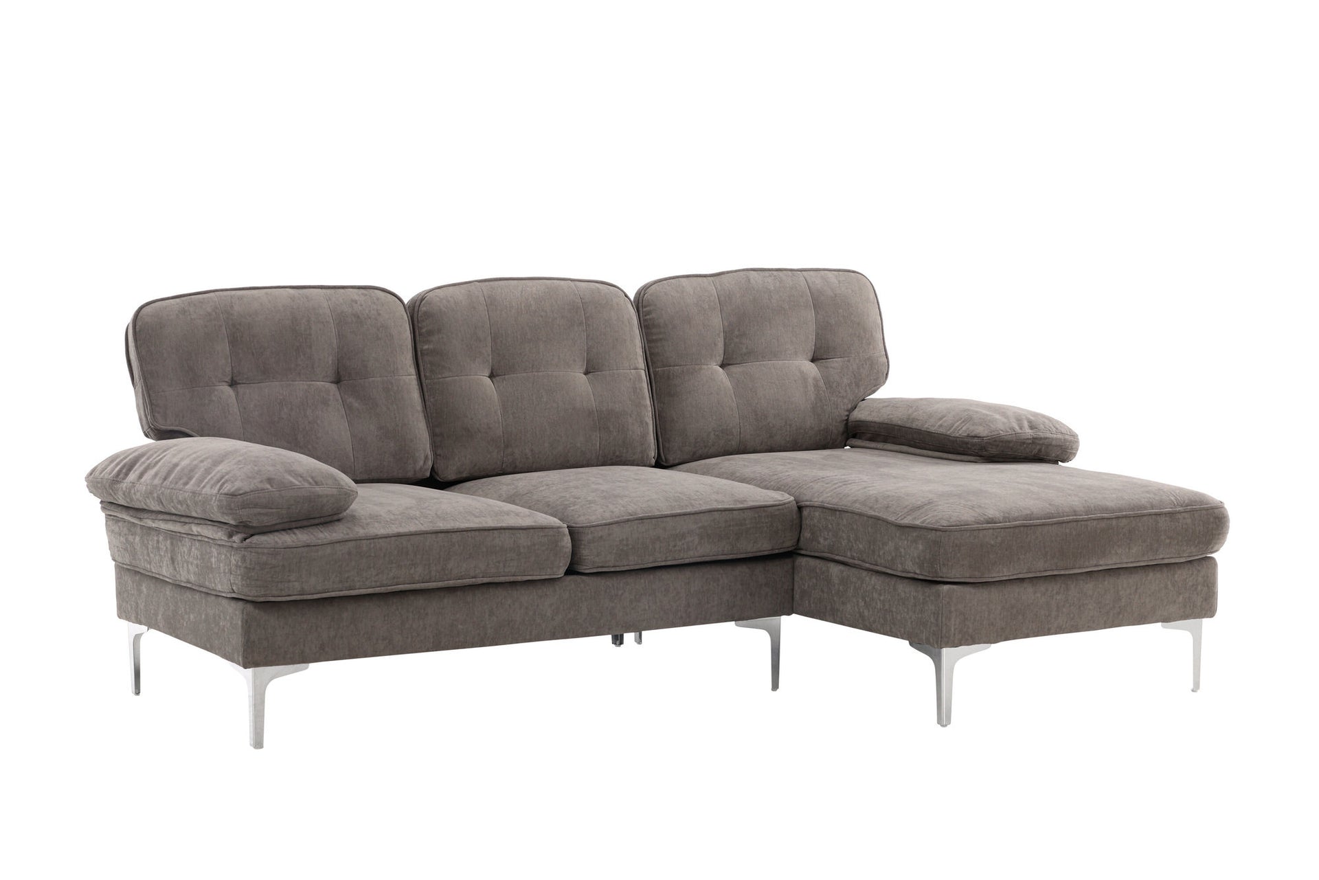 Remis Sofa – Hellgrauer Stoff