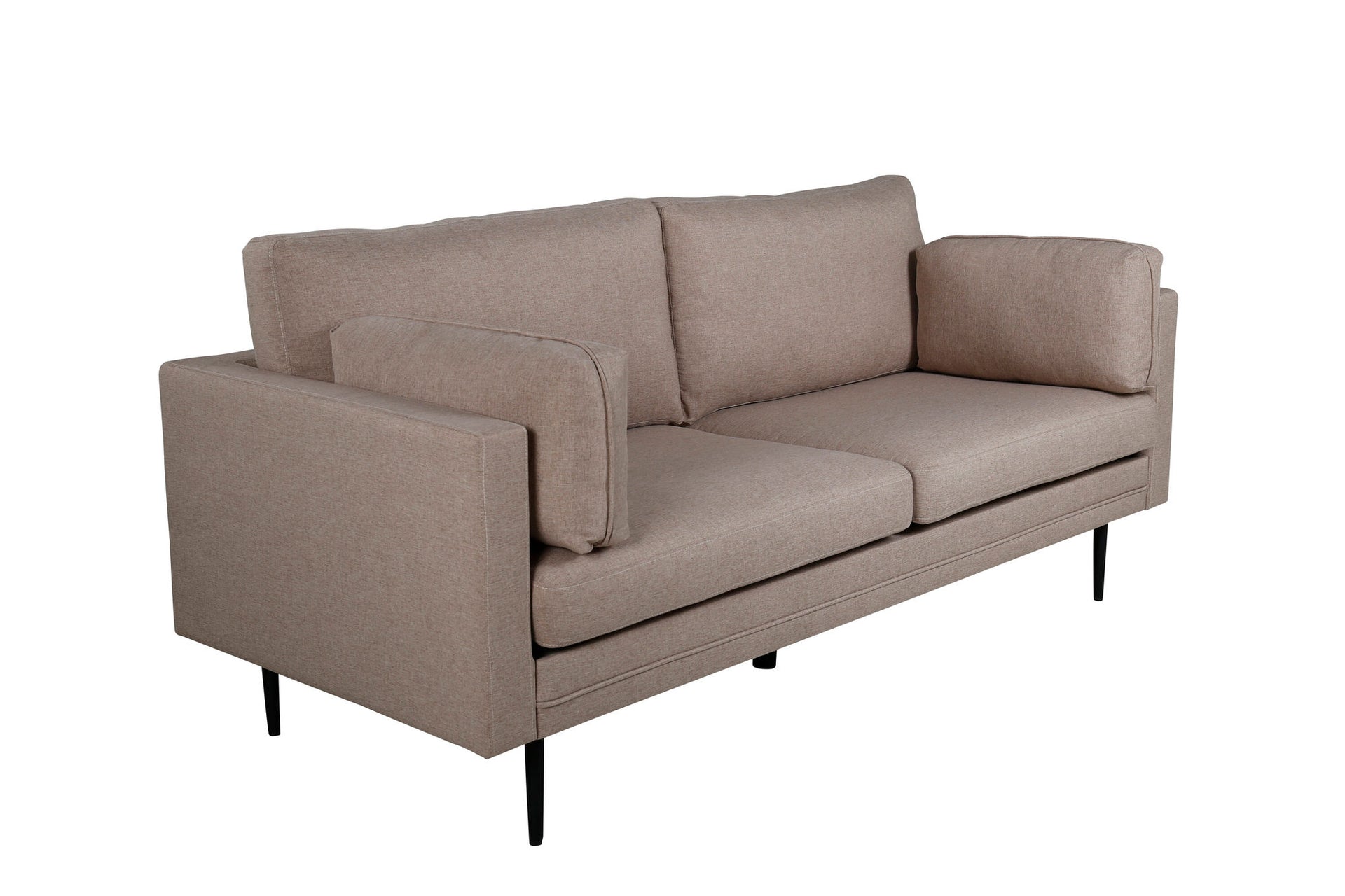 Boom Sofa – Schwarz / Brauner Stoff