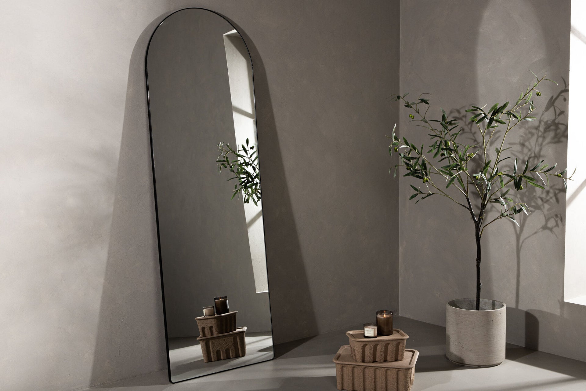 Sarasota Spiegel – Matt Schwarz / Klarglas