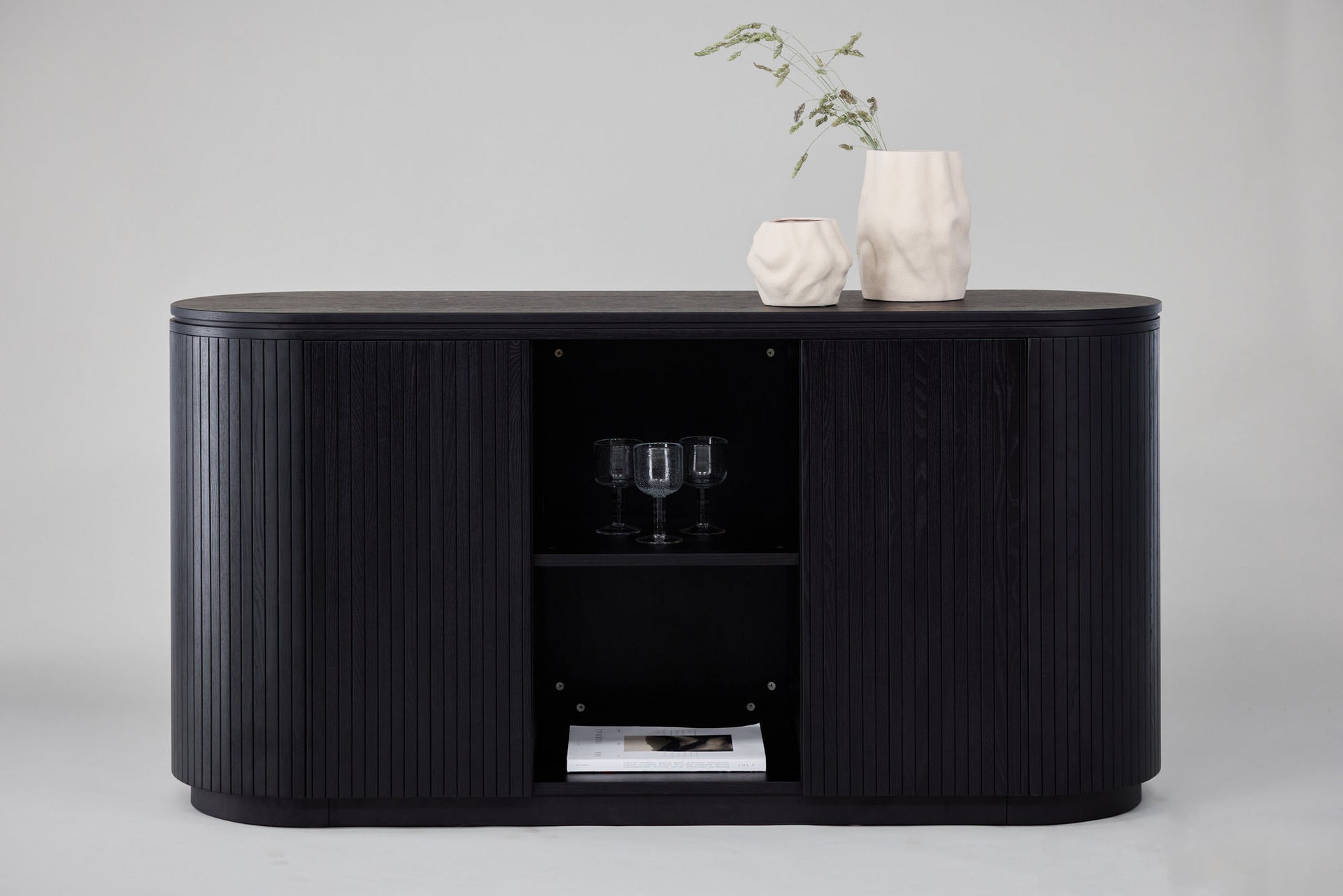 Fjällbacka Highboard – Schwarzeiche-Furnier