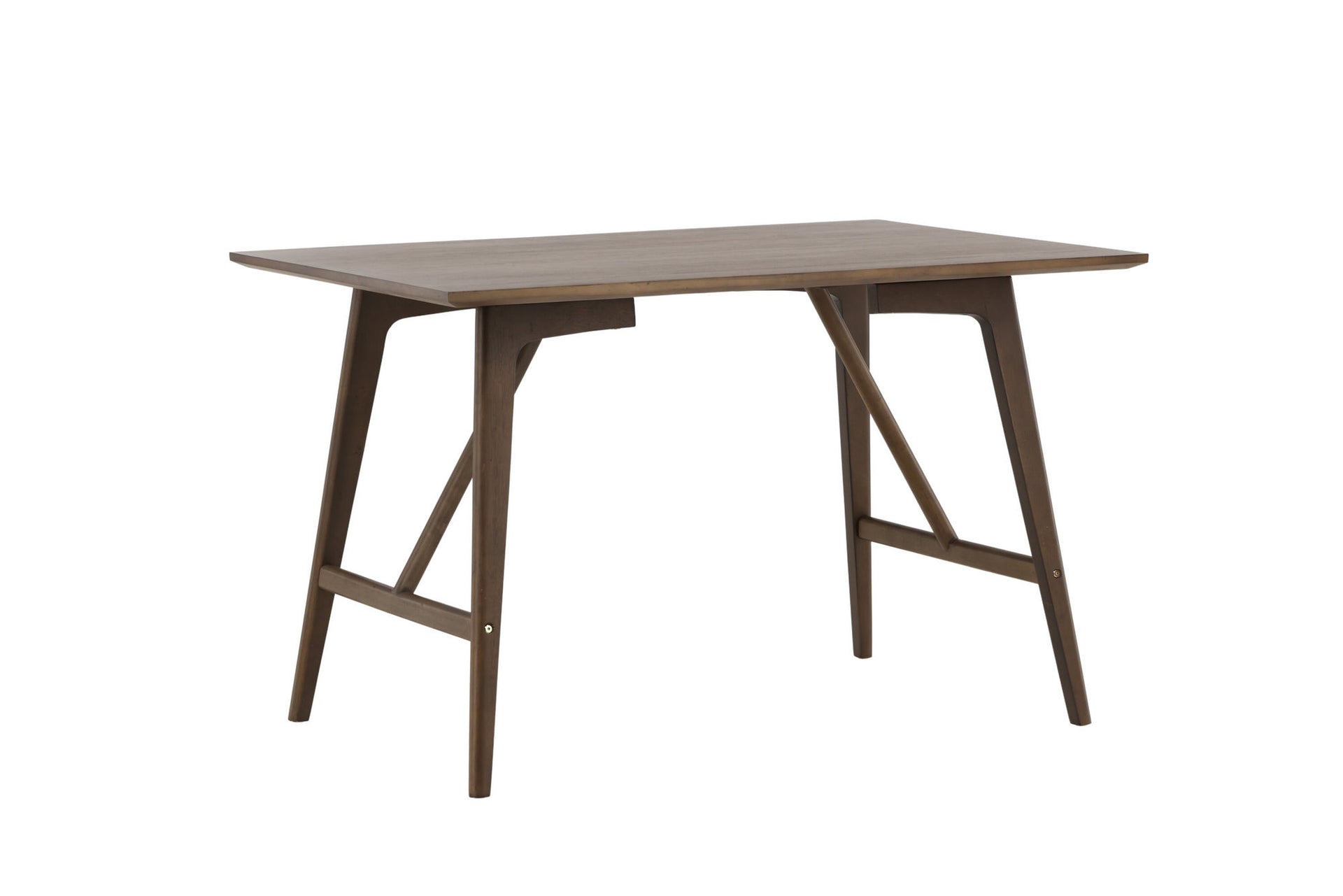 Rechteckiger Esstisch Kaseidon in Dunkelbraun, 80x180 cm