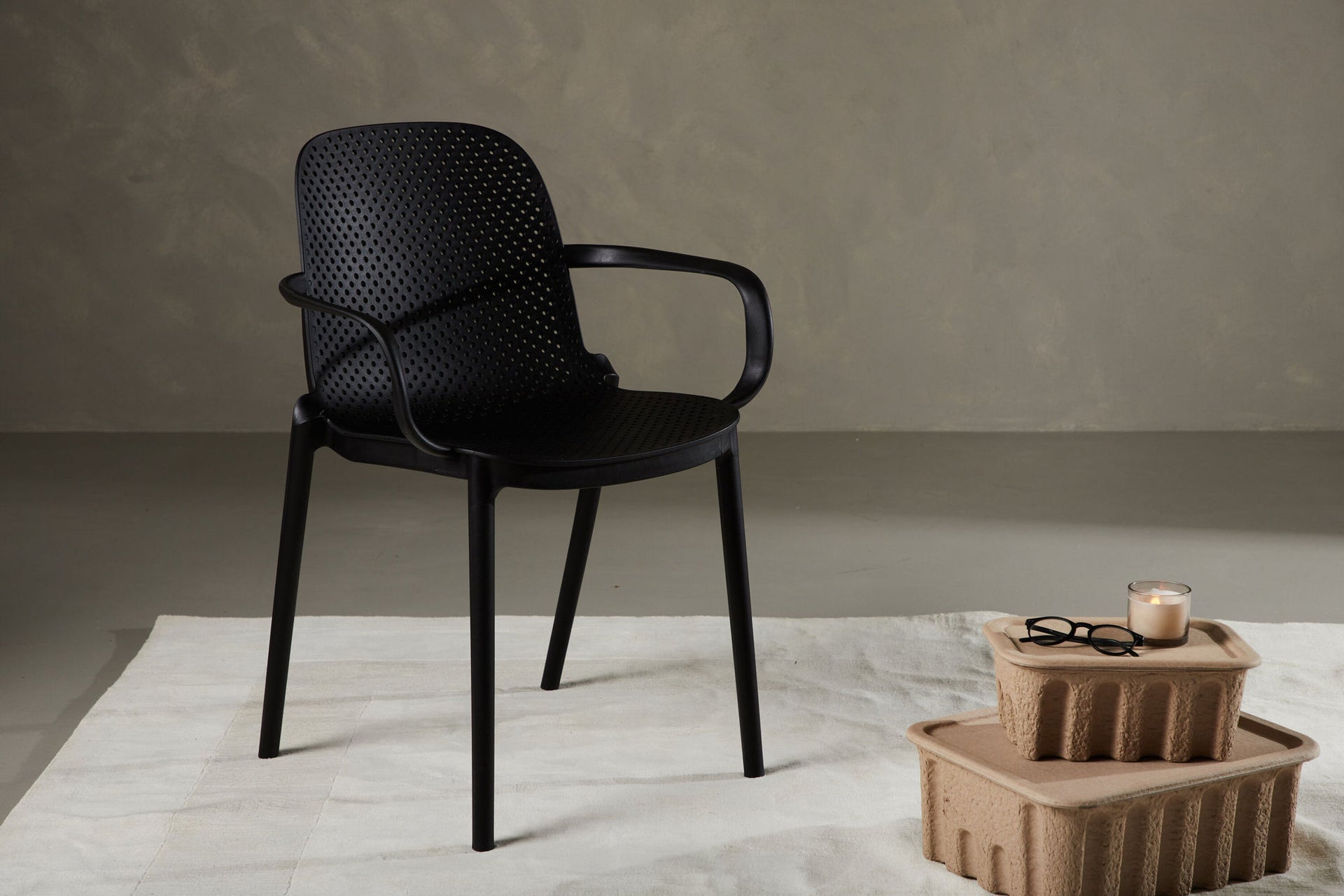 Baltimore Esszimmerstuhl – Schwarz / Kunststoff