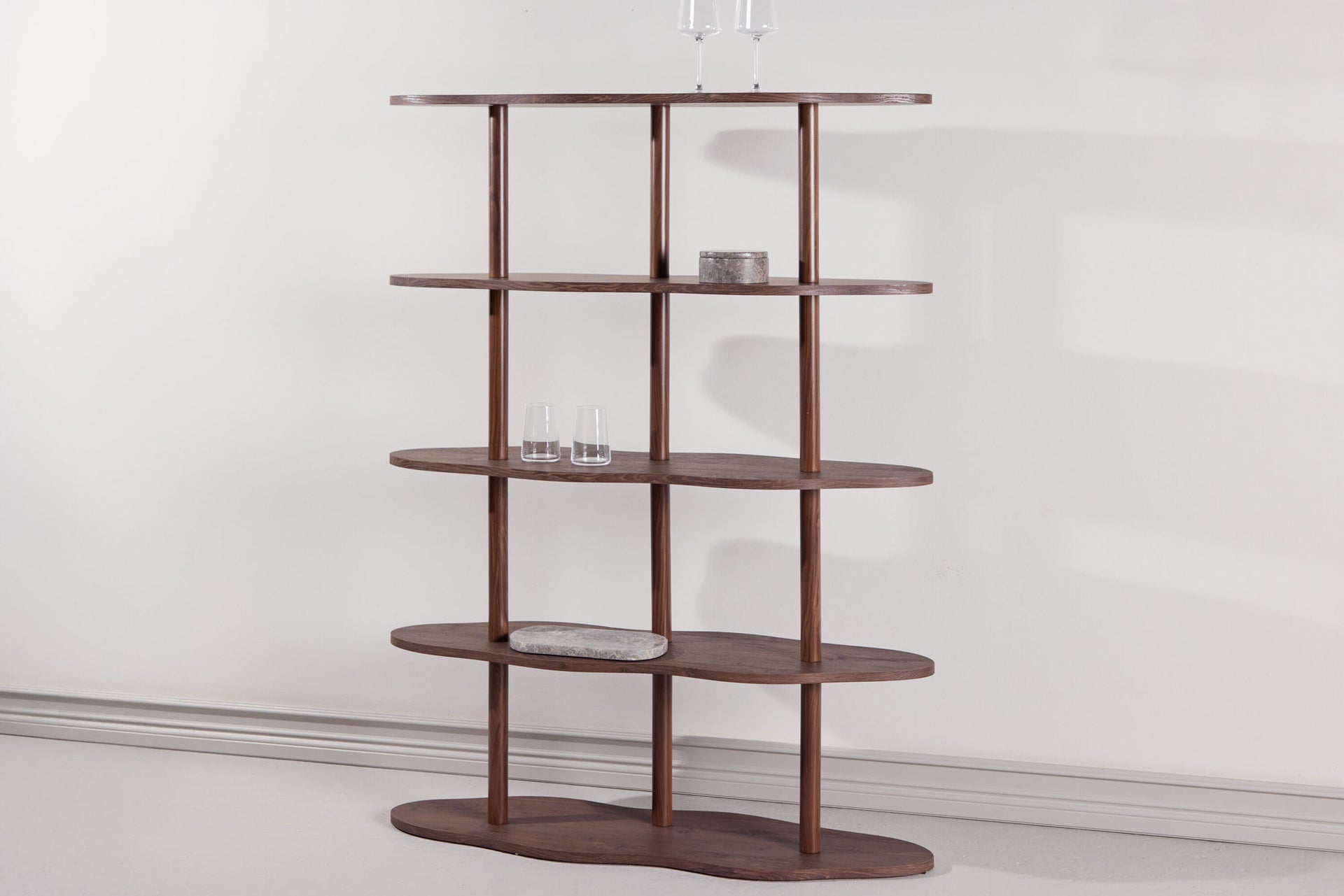 Moln Bücherregal – 105x30x140 cm – Mocca