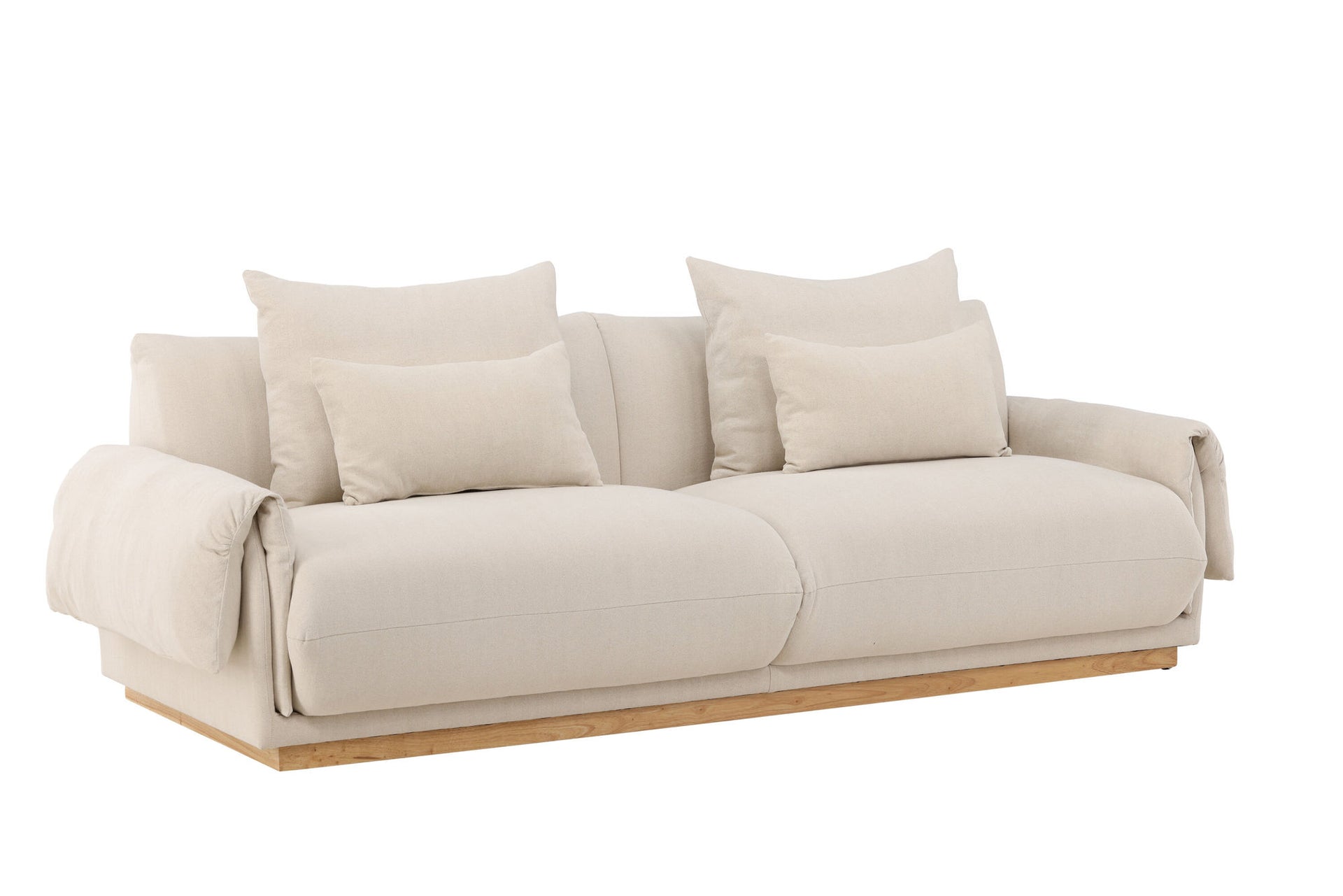 Mollösund 3-Sitzer Sofa – Beige Leinen