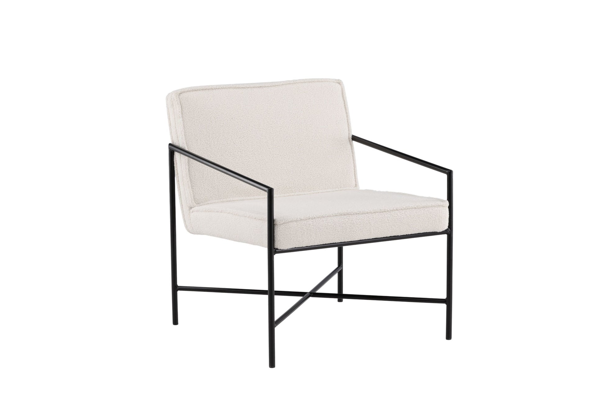 Rakel Sessel – Schwarz / Offwhite Teddy