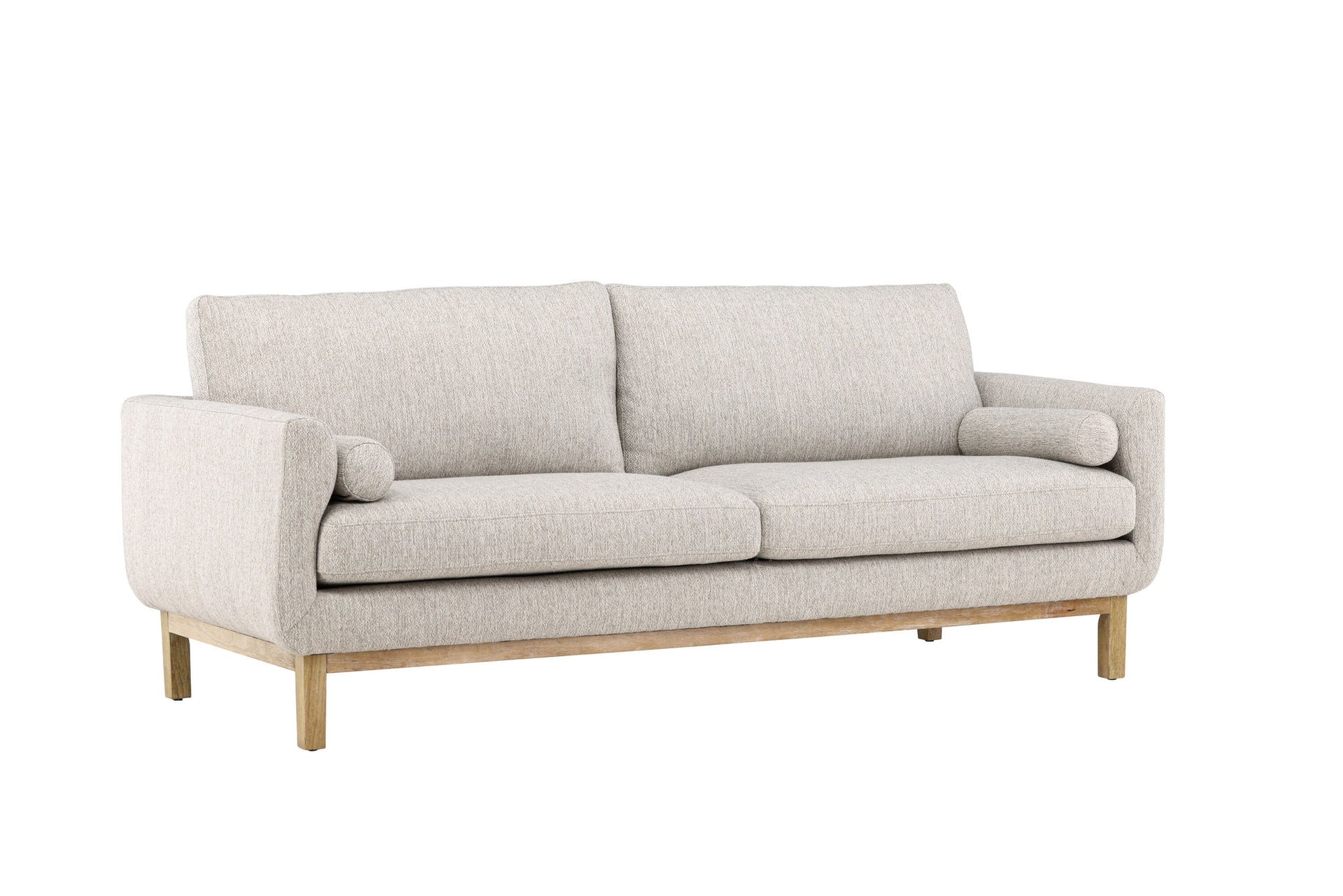 Olympos 3-Sitzer Sofa – Woodlook / Beige