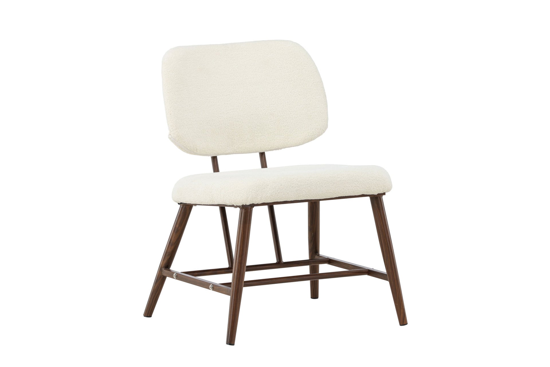 Midland Sessel – Braun / Weiß Bouclé