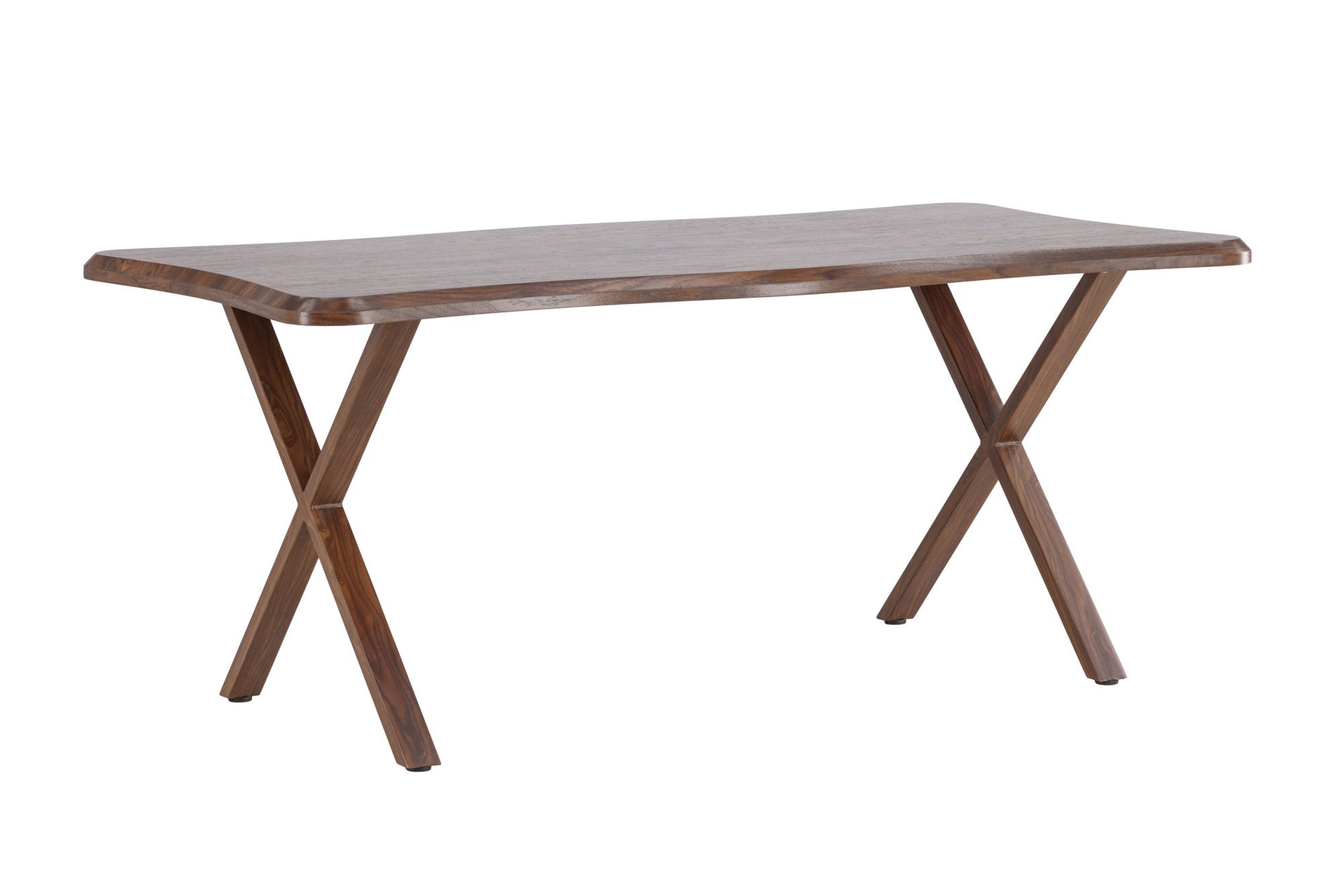 Rechteckiger Esstisch Fiona in Walnussdekor, 180x90 cm