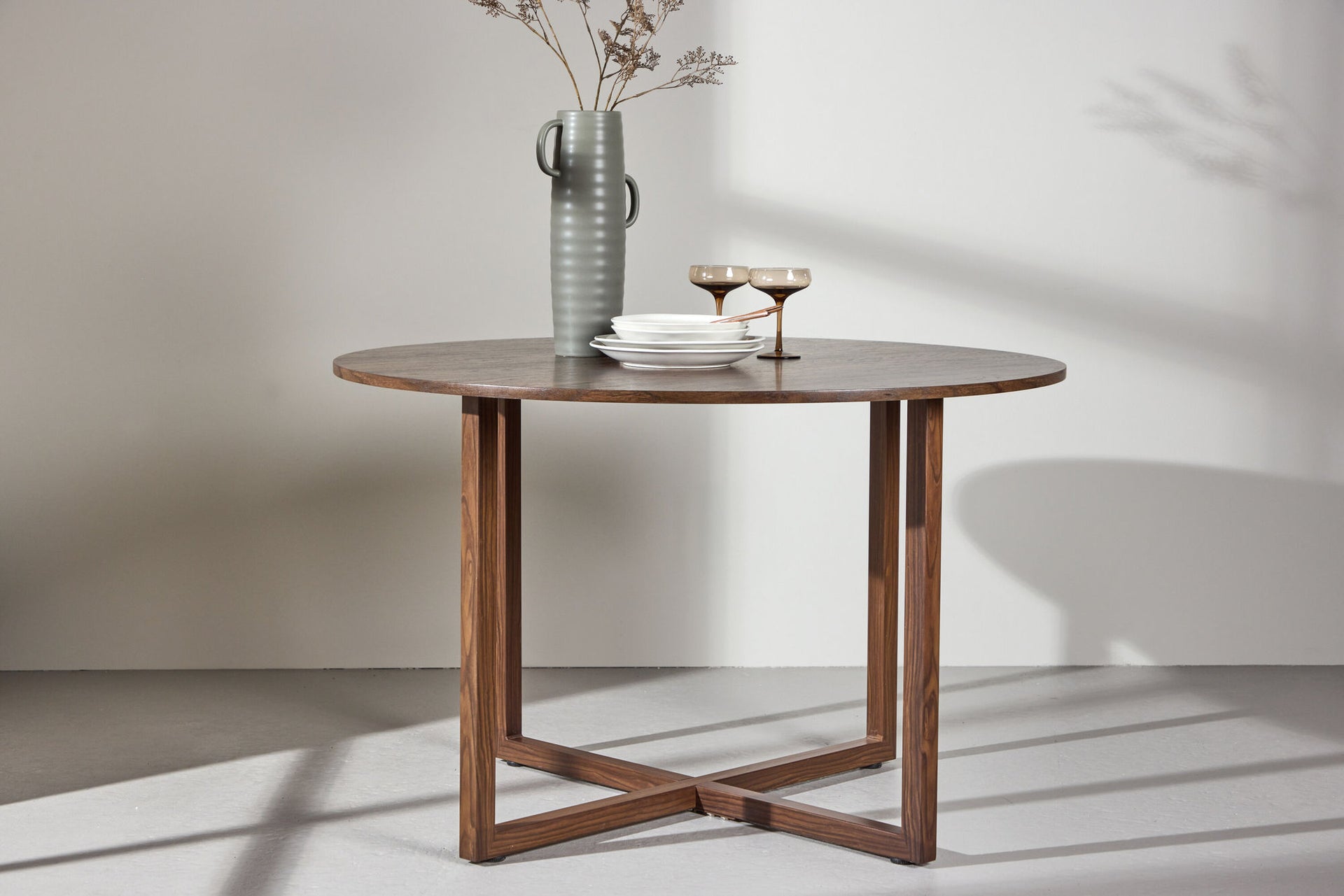 Runder Esstisch Durango in Walnussoptik, Ø 120 cm