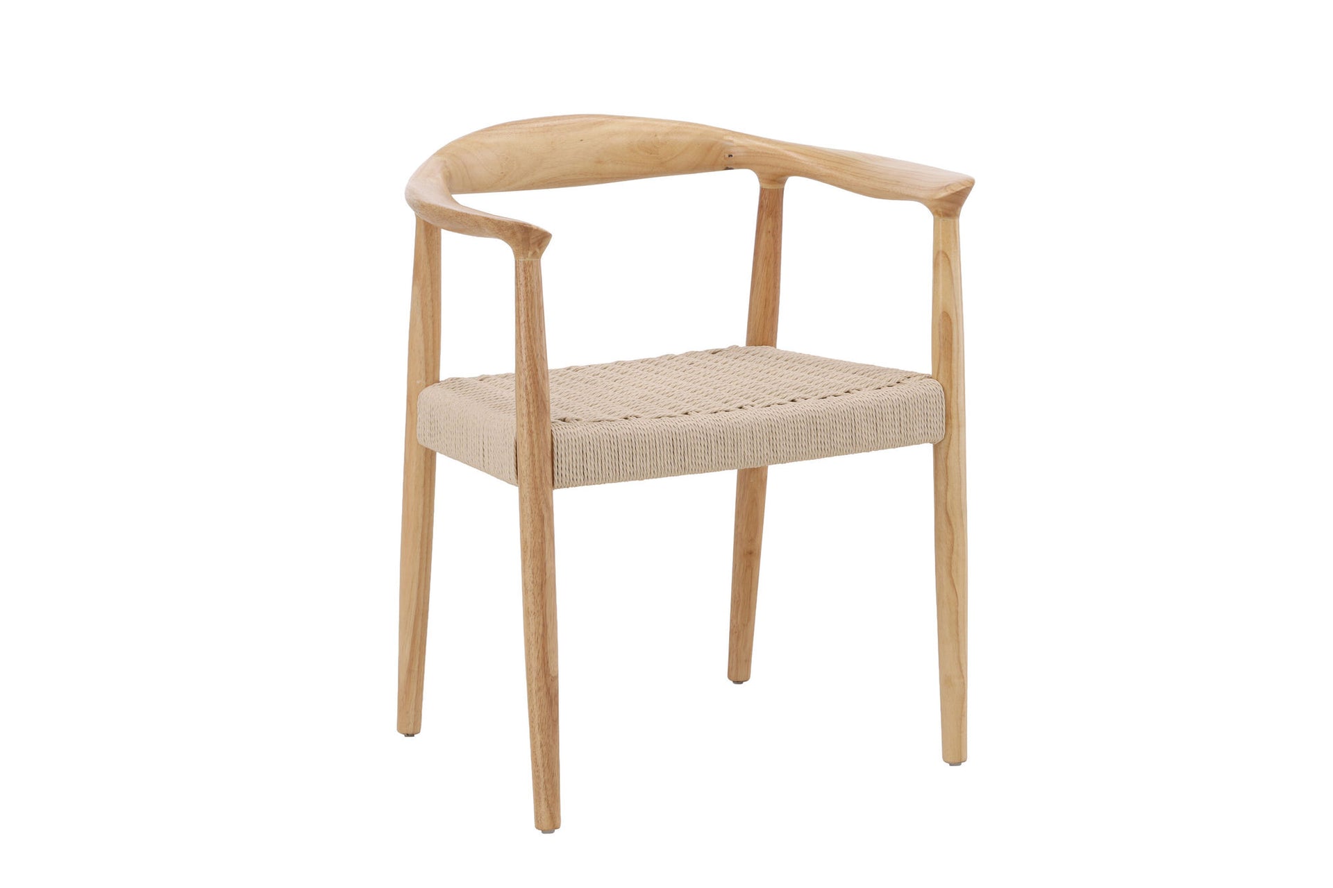 Lovön Dining Chair 2er-Pack – Rubberwood Beige