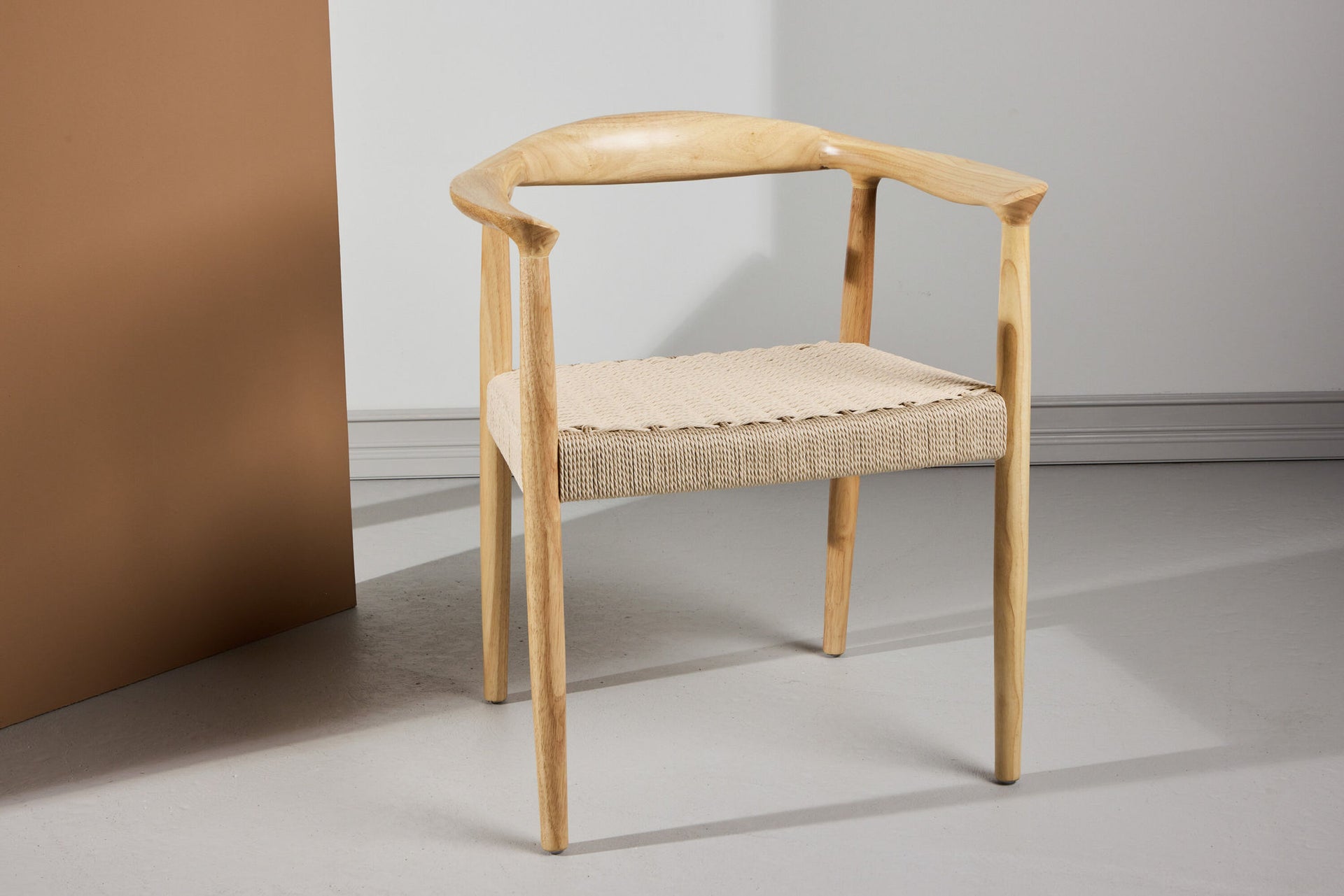 Lovön Dining Chair 2er-Pack – Rubberwood Beige