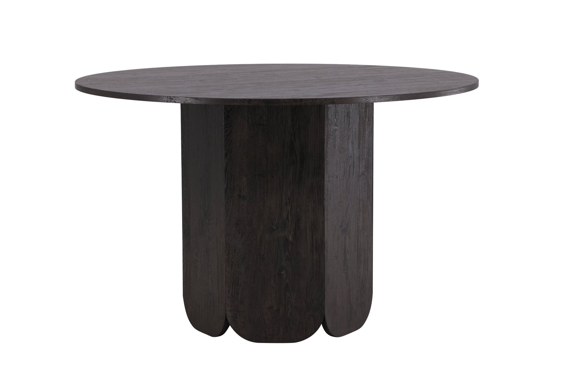 Runder Esstisch Tekla in Schwarz, Ø 120 cm