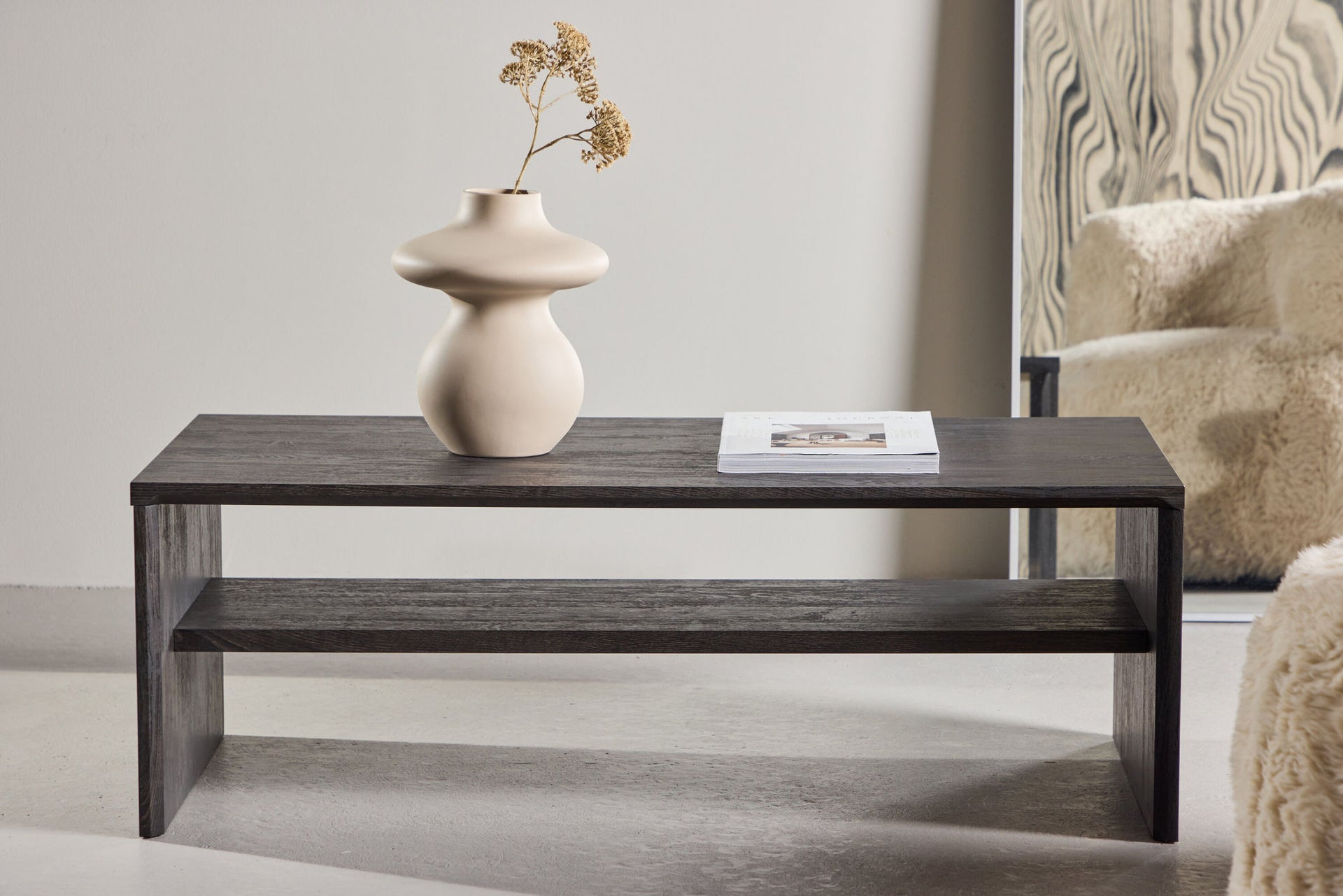 Telemarket Couchtisch in Schwarz