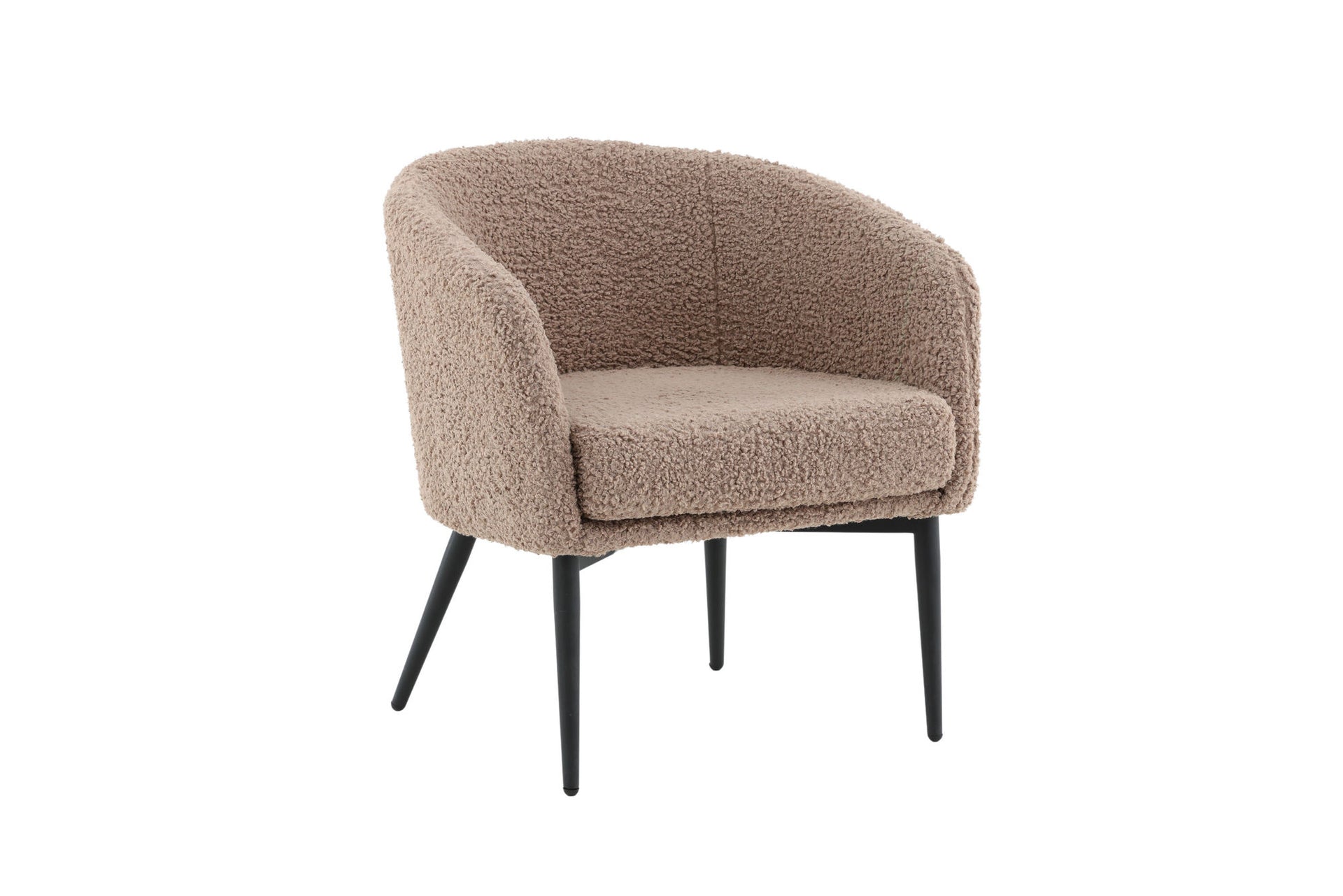 Fluffy Sessel – Schwarz / Braun Teddy