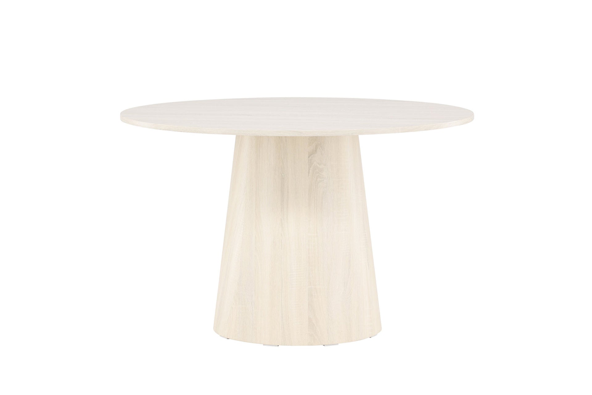 Runder Esstisch Lanzo in Weiß veredelter Optik, Ø 120 cm