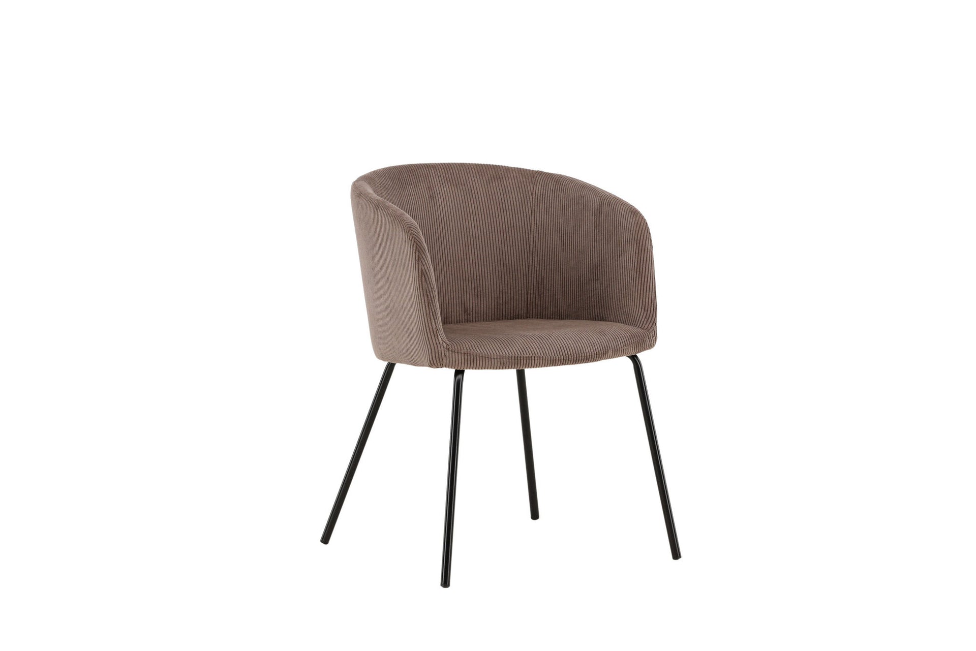 Berit Dining Chair – Schwarz / Braun