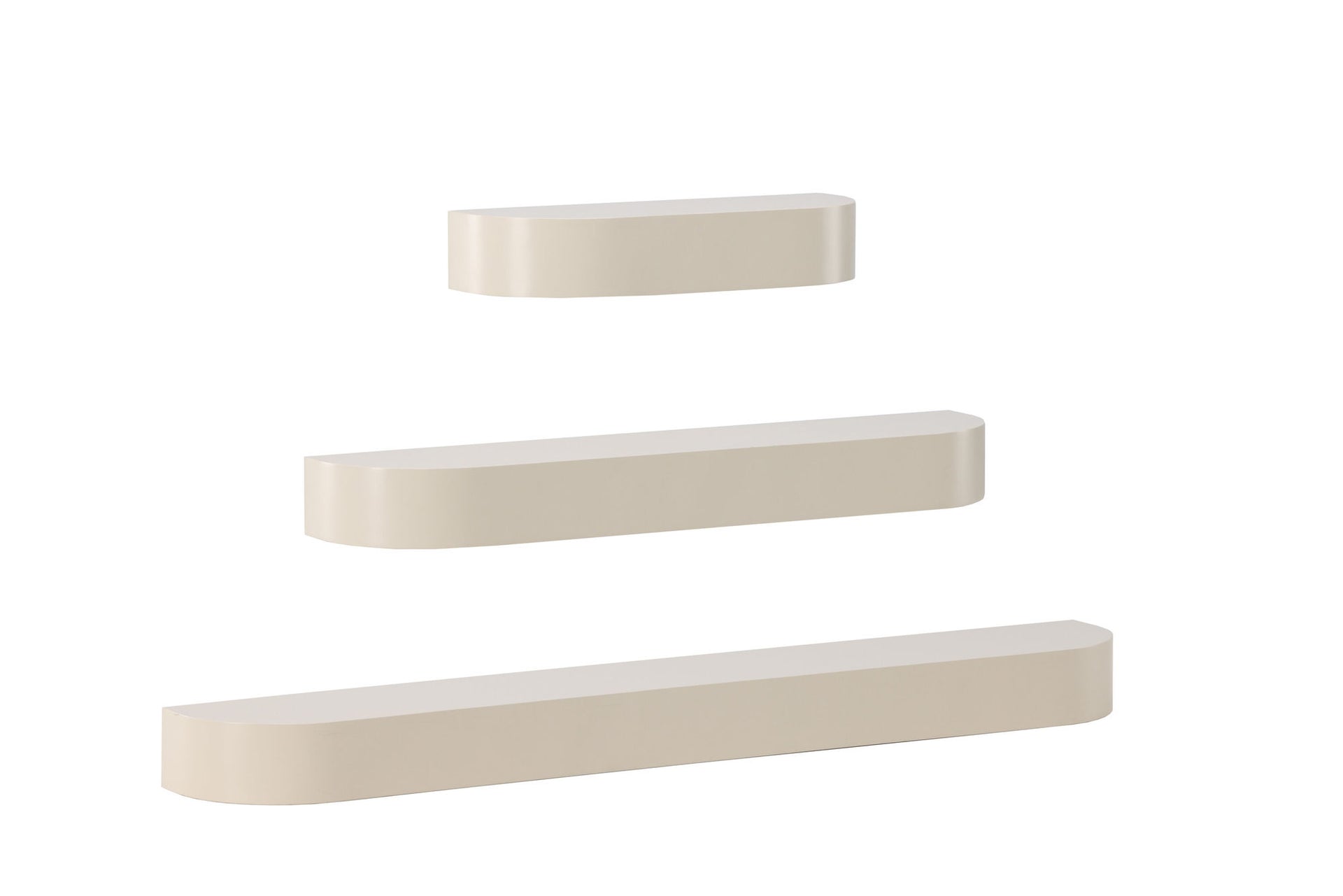 Glow Wandregal 3er-Set – Beige