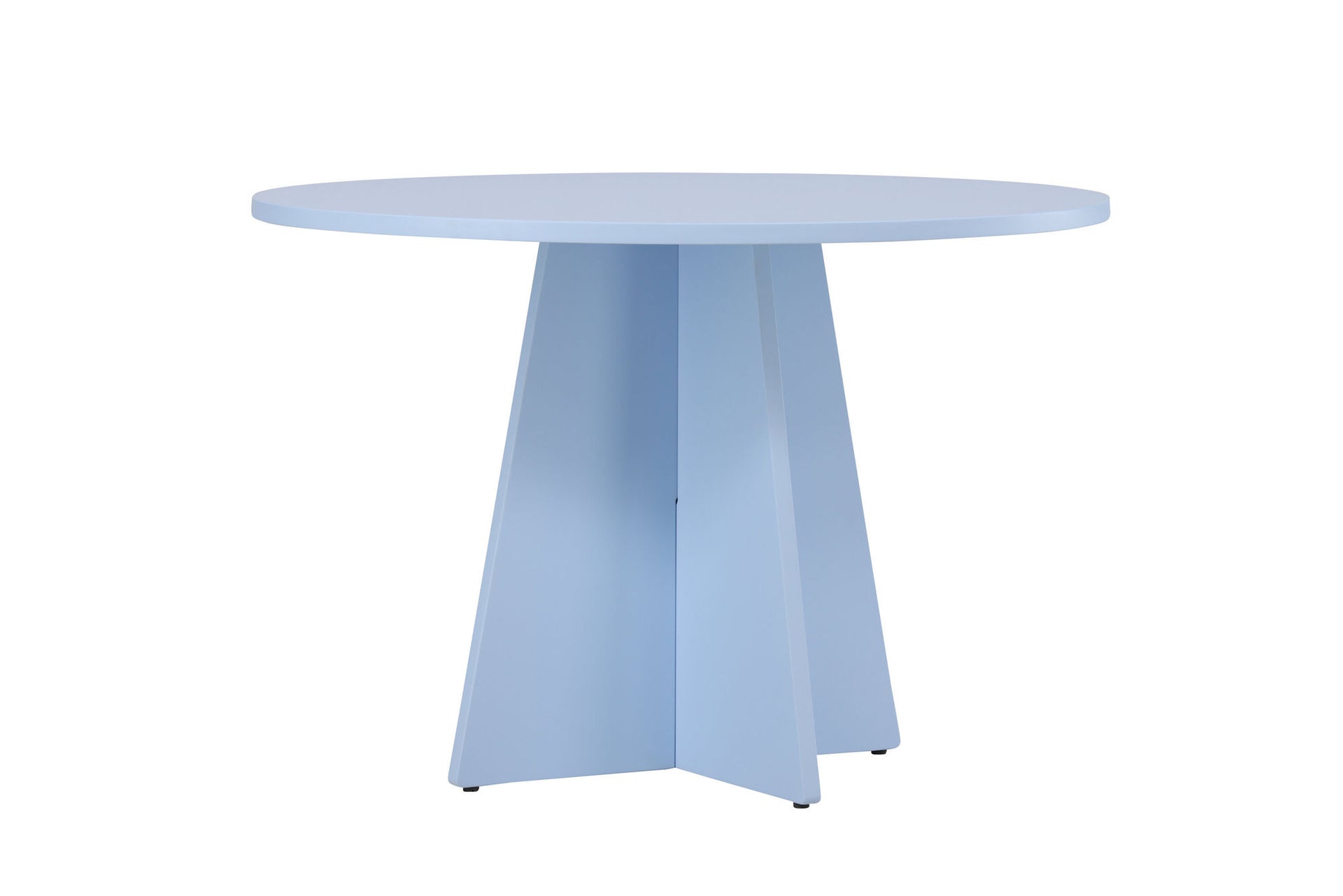 Runder Esstisch Bootcut in Babyblau, Ø 110 cm