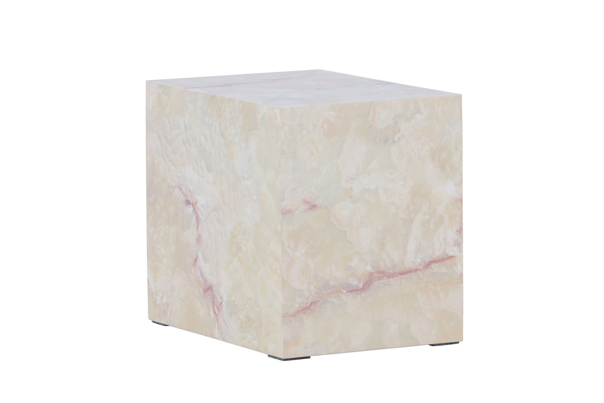 York Beistelltisch in Beige Steindekor