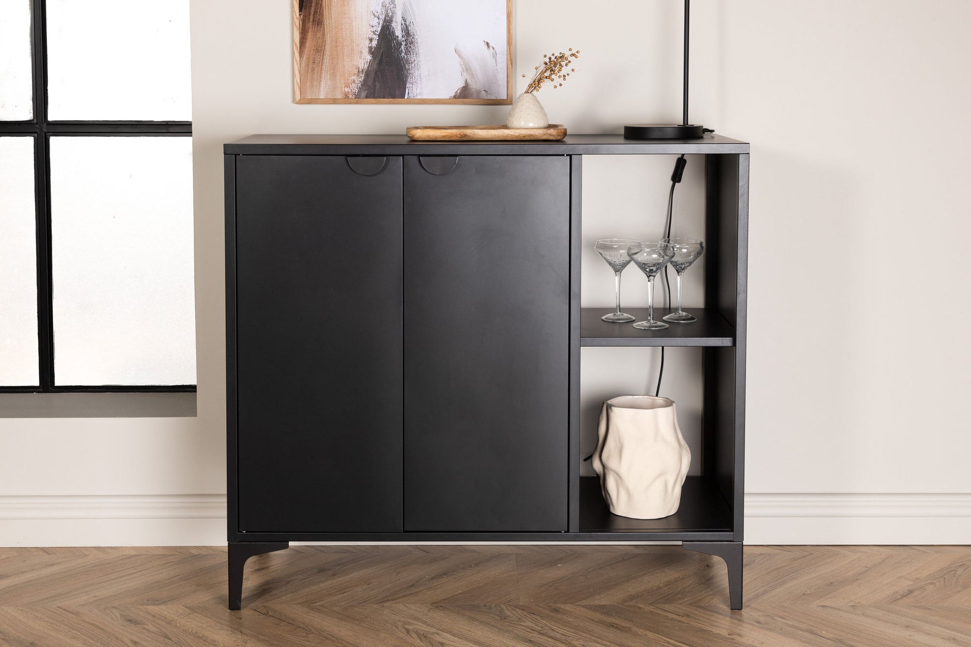 Piring Sideboard – Schwarz