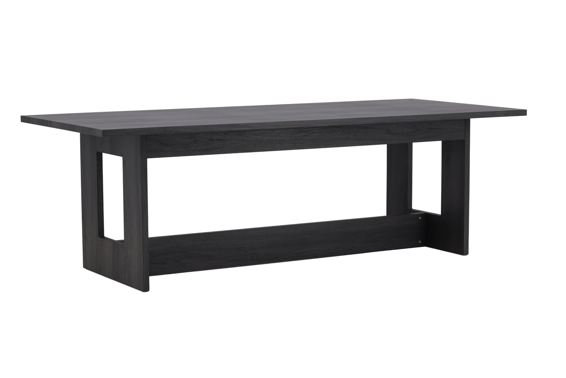 Rechteckiger Esstisch Milly in Schwarz, 100x235 cm