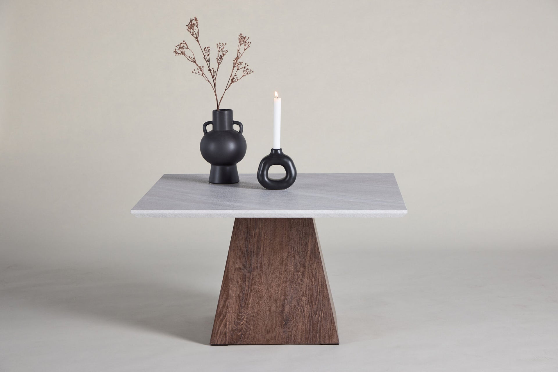 Cael Couchtisch in Steinoptik und Mocca