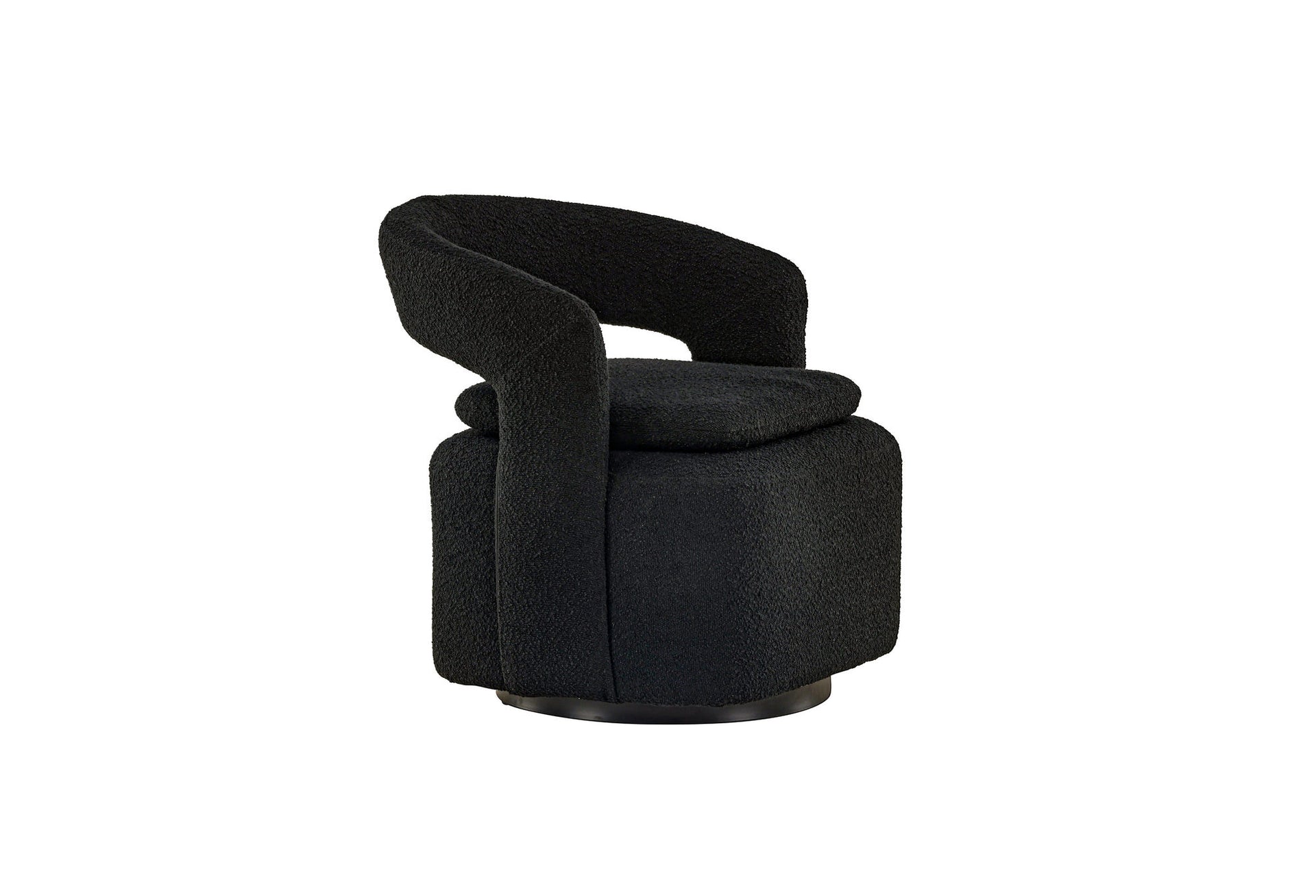 Laurel Sessel – Schwarz / Schwarzer Bouclé