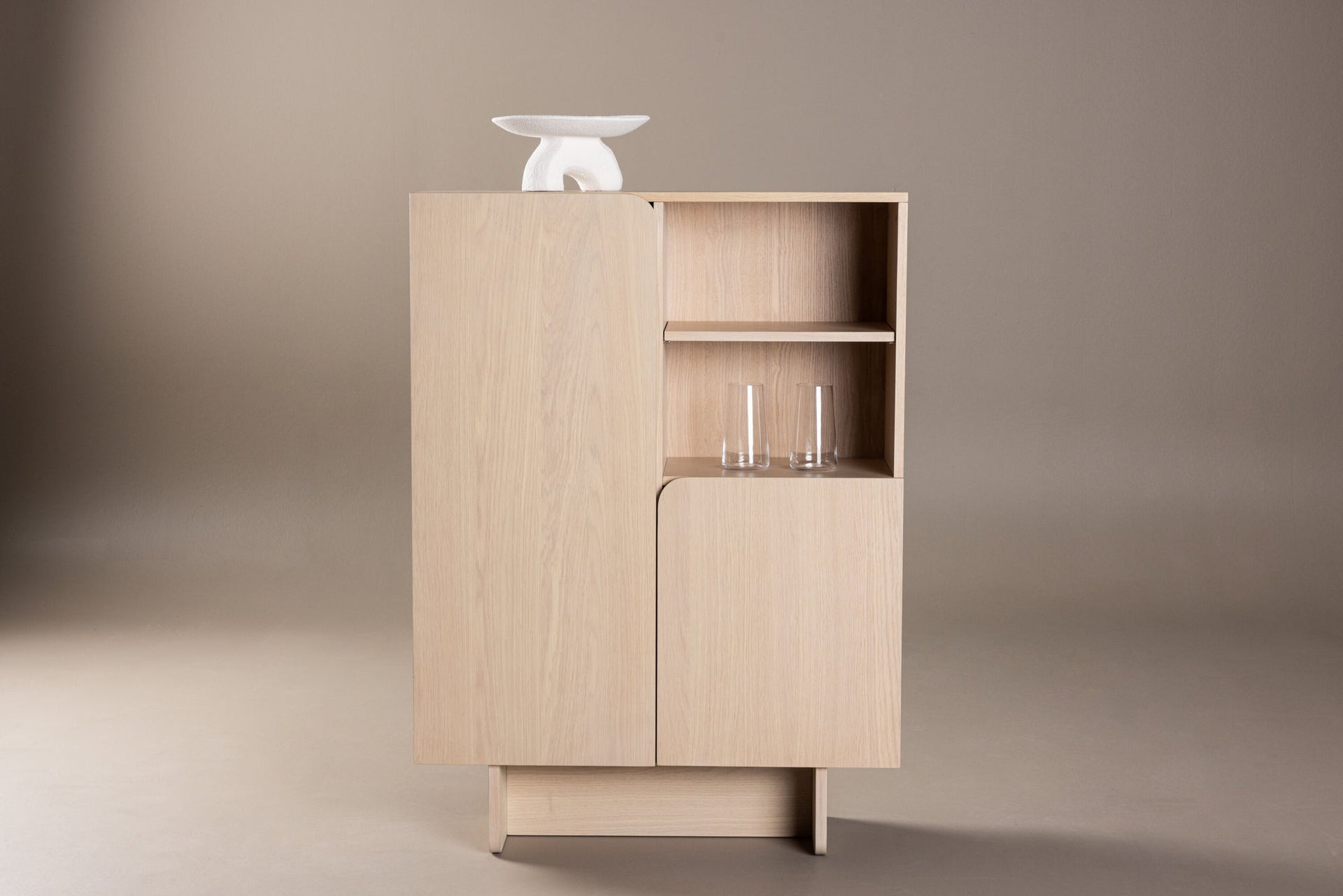 Tyresö Schrank 80x110 cm – Weiß gekälkt